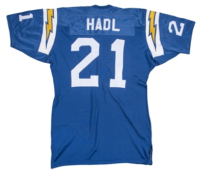 1970-72 John Hadl Game Used San Diego Chargers Home Jersey (MEARS A10)